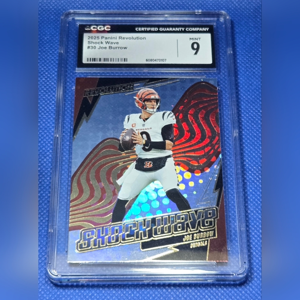 2025 Panini Absolute : Joe Burrow Shock Wave  CGC 9